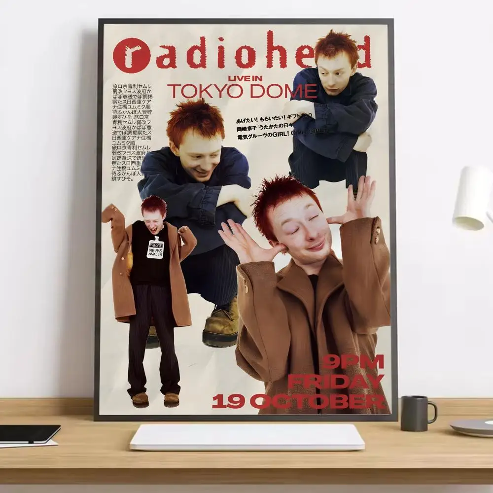 R-Radiohead Band Rainbow Painting Calligraphy HD-Leinwandposter für Wohnzimmer, Schlafzimmer, Bar, ästhetische Dekoration – Detail 15