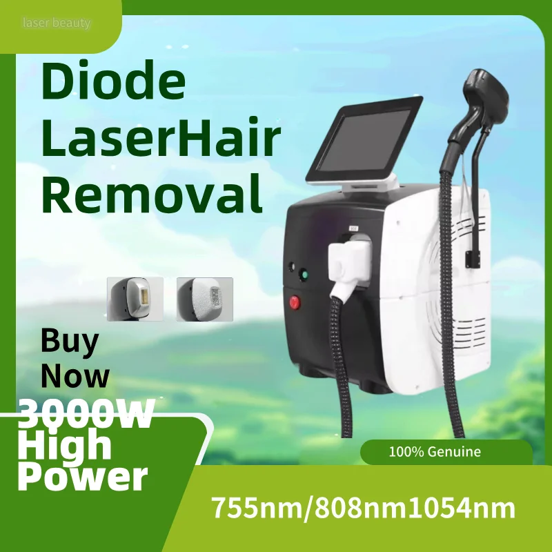 

Профессиональный диодный лазер для эпиляции Triple Wave Ice Titanium 755 808 нм, перманентное устройство с 3 длинами волн и охлаждением кожи