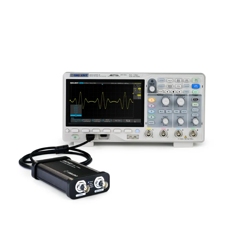 Siglent Super Fluorescence Oscilloscope SDS1104 // 1204X-E ثنائي/قناة رباعية عرض النطاق الترددي 200 متر