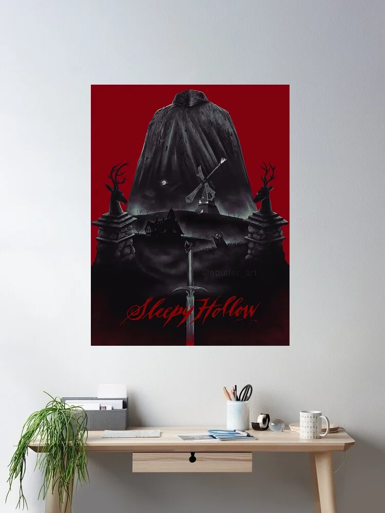 

Sleepy Hollow Movie Art Print Canvas Poster, Living Room Decor, Home Wall Picture