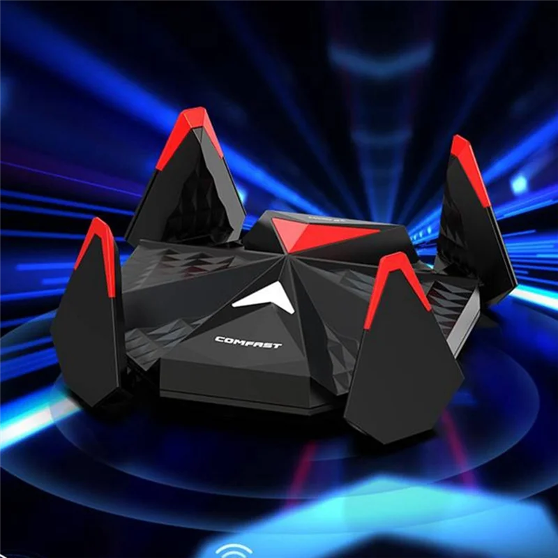 COMFAST-Roteador WiFi Gigabit Tri-Band, Roteador Sem Fio, Repetidor WiFi 6, Impulsionador de Sinal, 5374Mbps