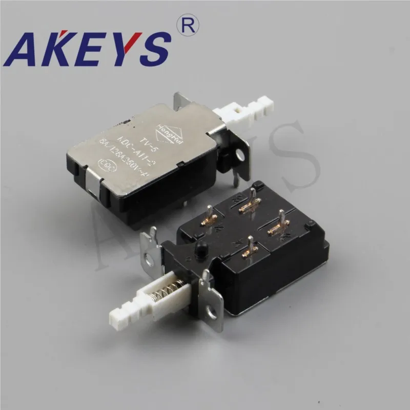 10PCS KDC-A11-2 TV-5 TV-8 Electric heater Push Button Power Switch with support and needle