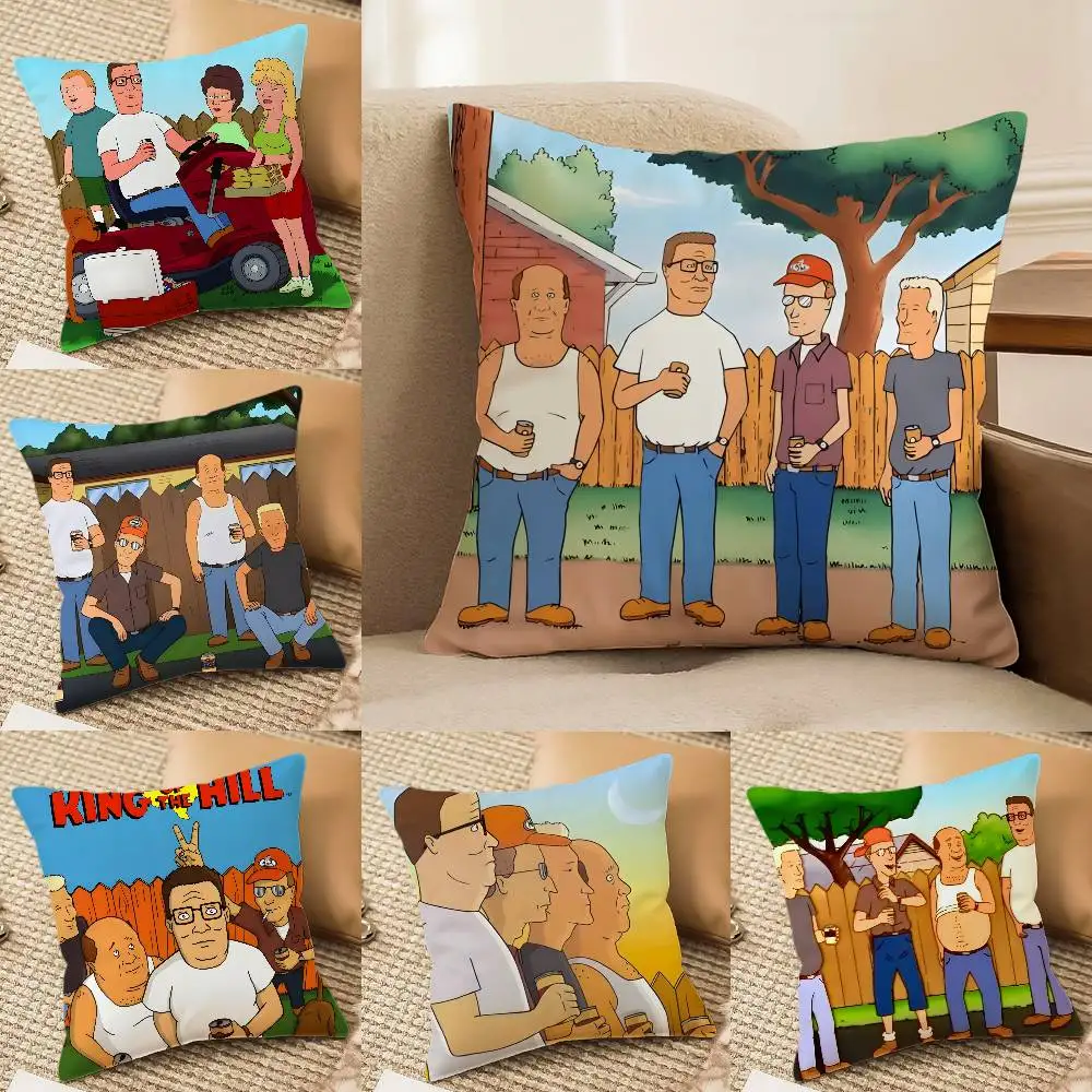 

K-King Of The H-Hill Pillow Case Anti-dustmite Invisible zipper Sofa Bed