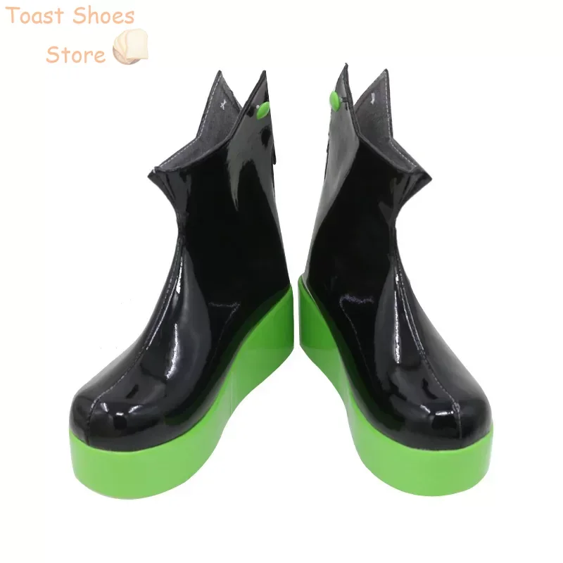 Zapatos de Cosplay de Final Splatfest Inkling Squid Marie, accesorios de Anime, zapatos de cuero PU, botas de Carnaval de Halloween, utilería de disfraz