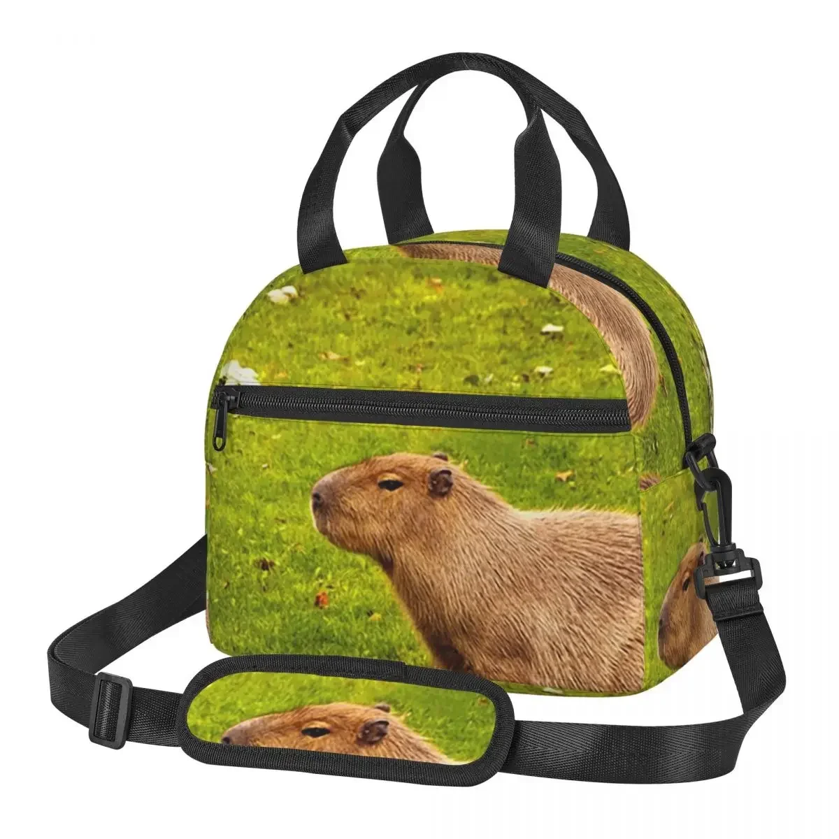

Сумки для обеда Capybara, изолированная коробка для бенто, водонепроницаемая сумка для обеда, сумки для пикника, сумка-холодильник для женщин, школы