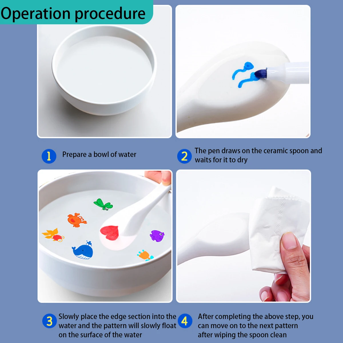 DIY Color Floating Paintbrush Easy Scrubbing Fiber Tip Student Fun Paintbrush Set of 12 Brush Tip Writing Point Ink Color Origin