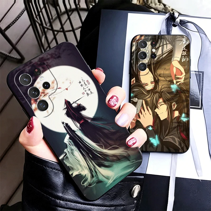 Mo Dao Zu Shi Anime Silicone Phone Case for Samsung Galaxy S22 S23 S24 S25 S26 Ultra FE Plus Edge S21 S20 + Black Soft Cover