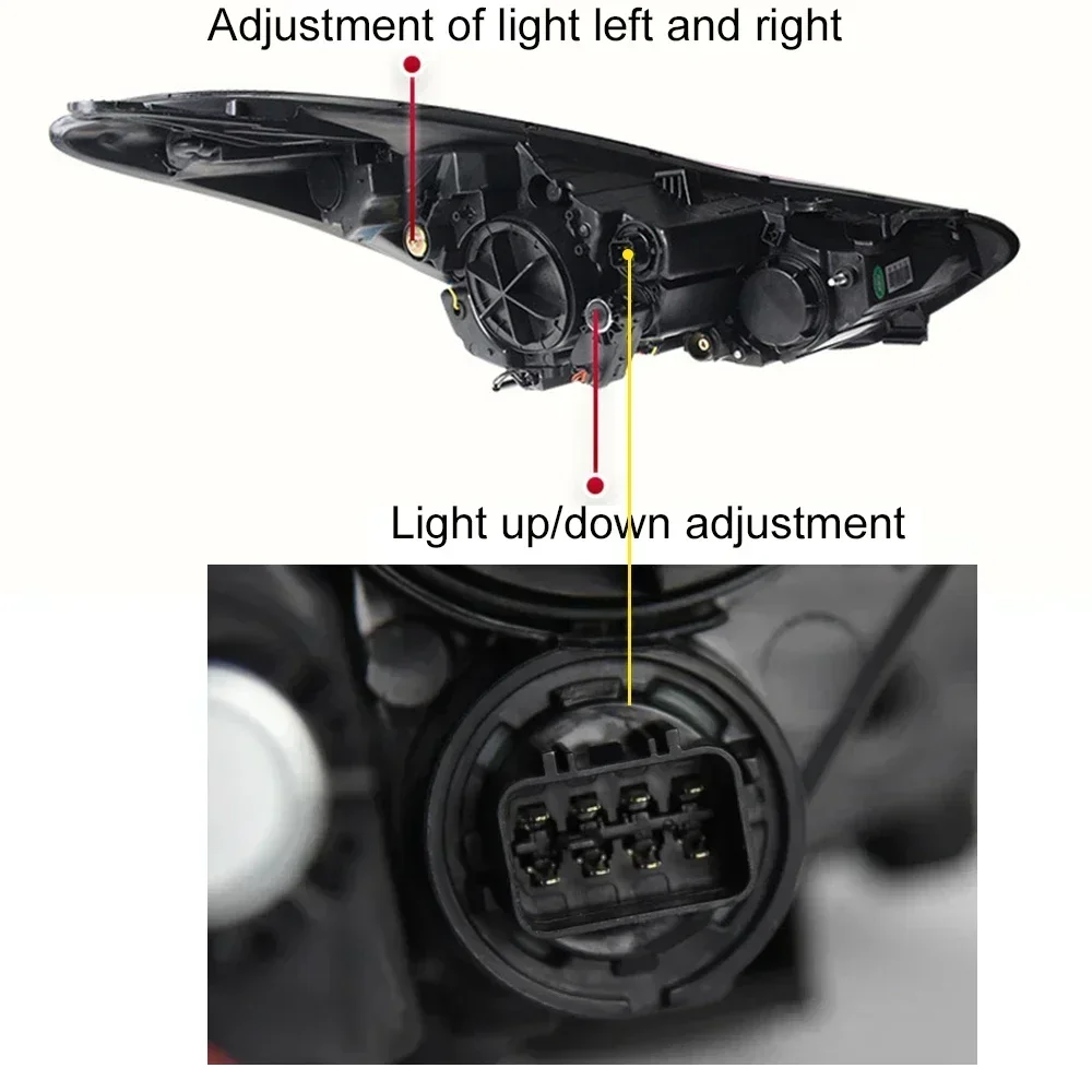 For Hyundai Elantra LED Headlight 2012-18 Headlamps Elantra Front Lamp Drl Led Projector Auto Accessories Car Styling Headlights