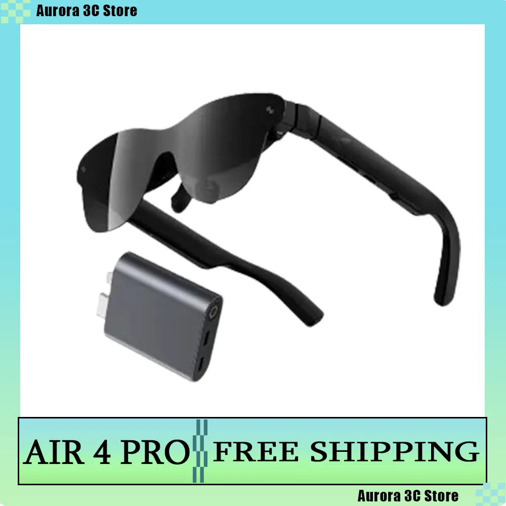 Okulary AR Rayneo Air 4 Pro, inteligentne, sterowanie głosowe 3G, wodoodporność IPX-5, nagrywanie wideo 4K, mocowane na głowie, obsługa XR, protokół DP