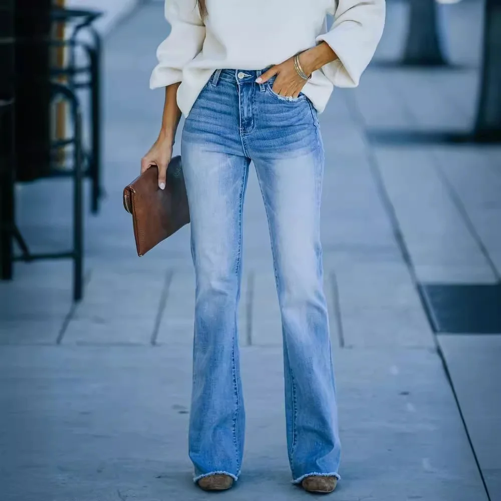 High Waist Flared J…