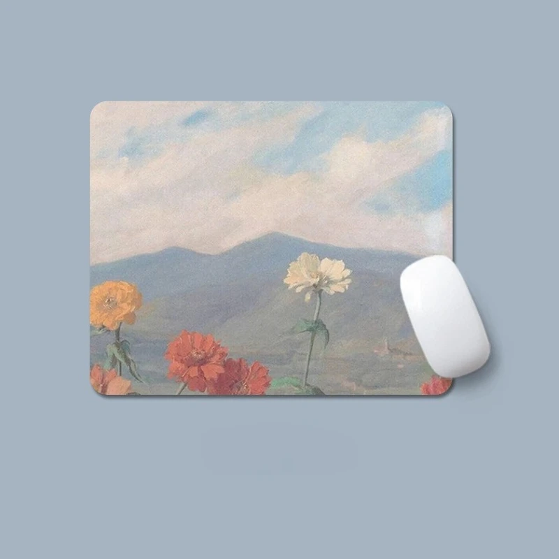 

Simple and fresh small square mouse pad anti-slip desktop pads computer laptop office dirty-resistant creative cute mousepads