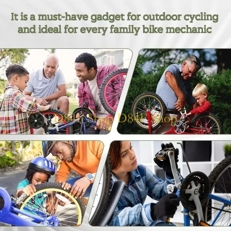 

D84F Carbon Steel Bicycles Crank Puller Set with NonSlip Handle Bottom Bracket Removers for Comfortable Use