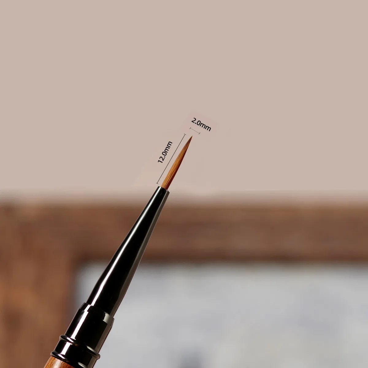 Round Wood Handle Nail Acrylic Brush UV Gel Carving Pen Brush Liquid Powder DIY Nail Drawing Nail Art Bruses