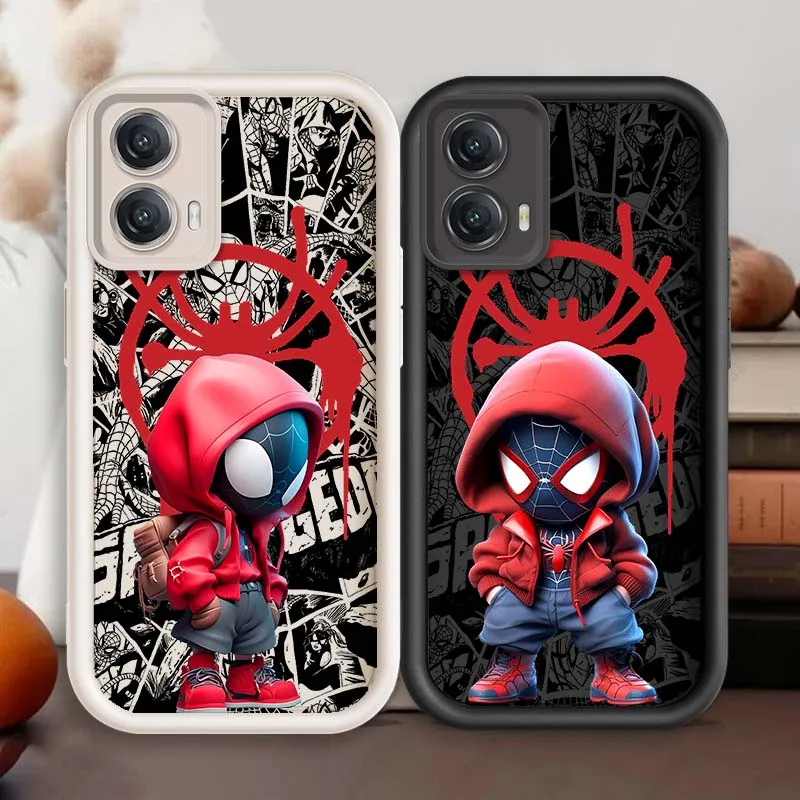 

Marvel Spider Man Cartoon For Motorola G85 Edge 50 60 G54 G35 E14 G04 G34 G Stylus G54 G13 G32 G14 5G Eye Ladder