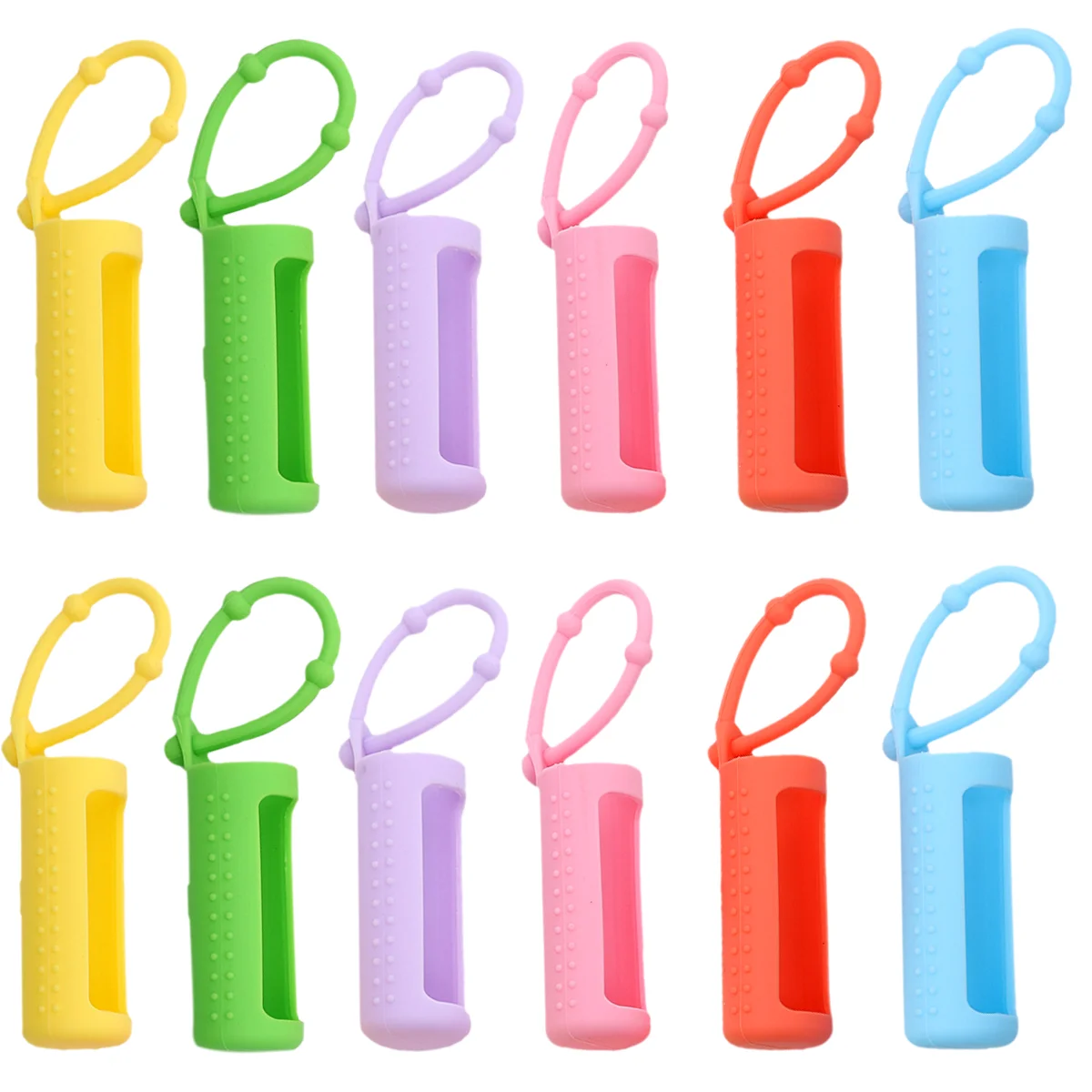 12 Pcs Suitcase Essential Oil Bottle Silicone Sleeve Travel Water Card Refill Cover