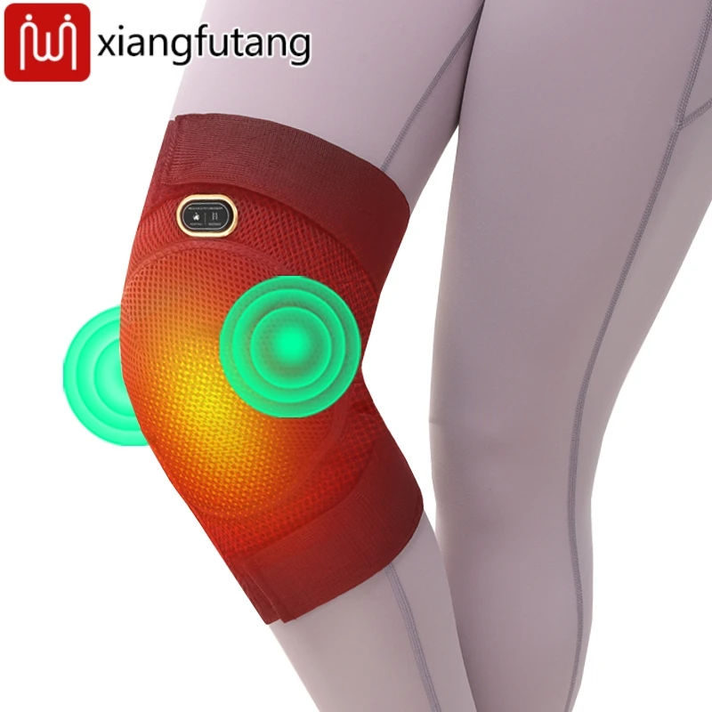 

Knee Massager with Heat and Vibration Electric Heating Knee Support Brace Warmer Device Gifts for Men Women for Pain Relief