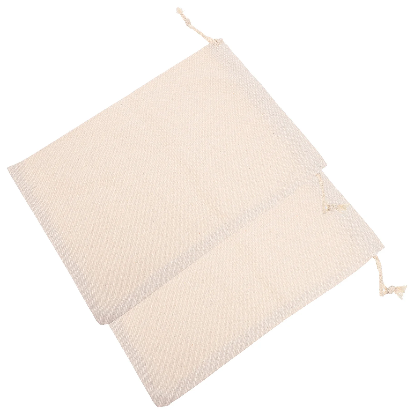 

2pcs Large Capacity Kitchen Storage Bag Canvas Vegetable Bag For Potatoes Onions Fruit Reusable Drawstring Pouch Root Vegetable