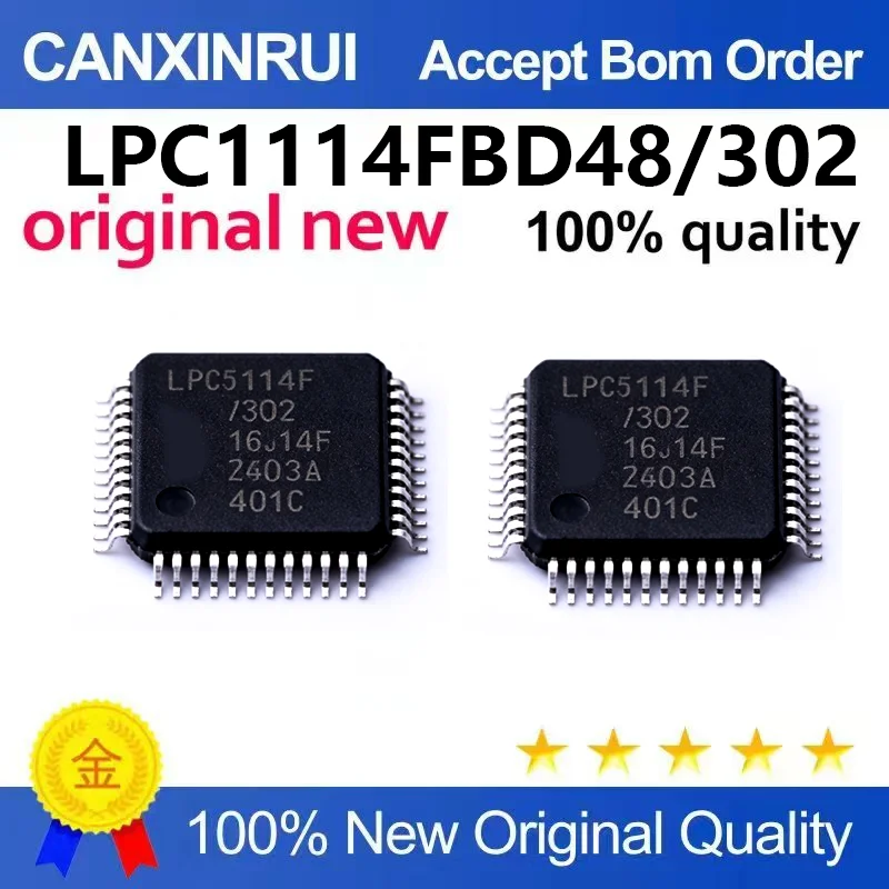 (5pcs-100pcs)Brand new original LPC11114FBD48/302 32-bit microcontroller 32K CORTEX-M0 LQFP-48
