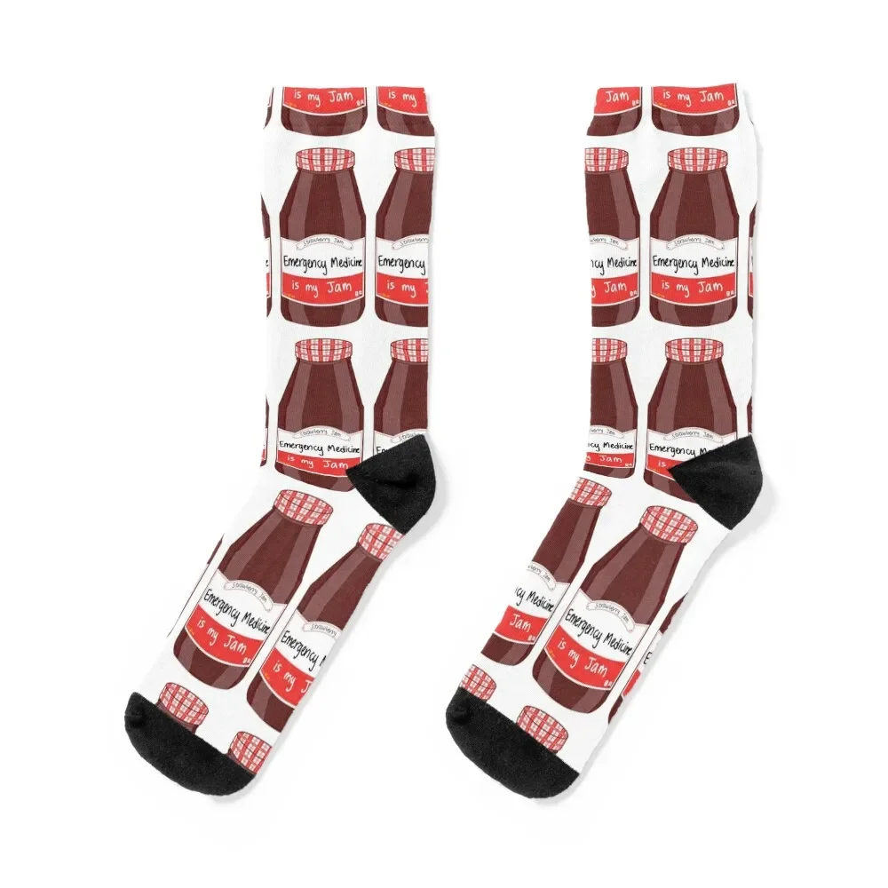 

Emergency Medicine is my Jam Socks Thermal man winter ankle Socks Men's Women's