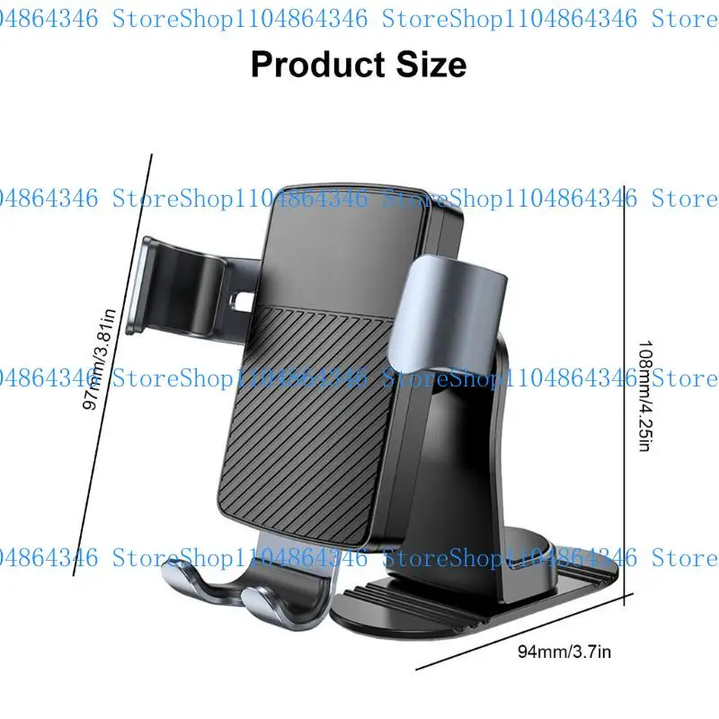 5ASD Vehicle Center Consoles Adhesive Phone Mount Grip Phone Téléphone Support support pour le support tableau bord