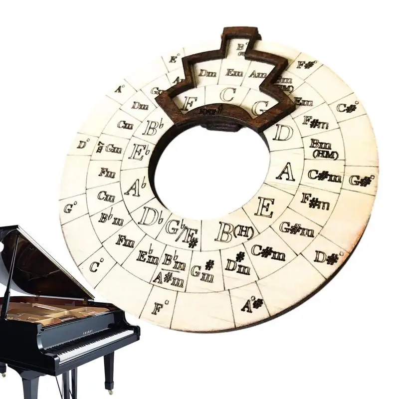 Circle Of Fifths Wheel Wood Chord Tools Circle Wheel Expand Your Playing Ability Song Writing And Music Exploration Must Have