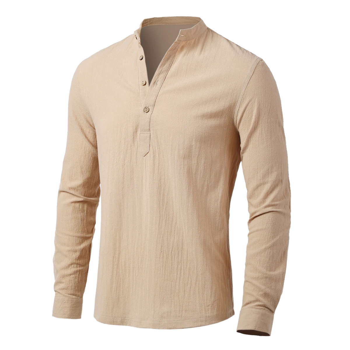 

Men Shirts Vintage Fashion Waffle Henley Casual Long Sleeve Shirt LARP Costume Medieval Gothic Blouse Tops