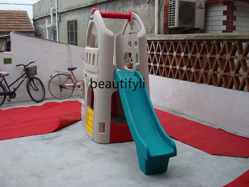 Early education family indoor and outdoor children's combination slide drilling and climbing Mimi slide