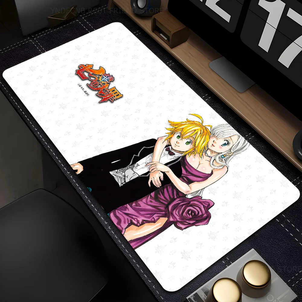 Anime S-Seven Deadly Sins  Mousepad Mouse Mat Desk Mat With Pad Gaming Accessories Prime Gaming XXL Keyboard Pad