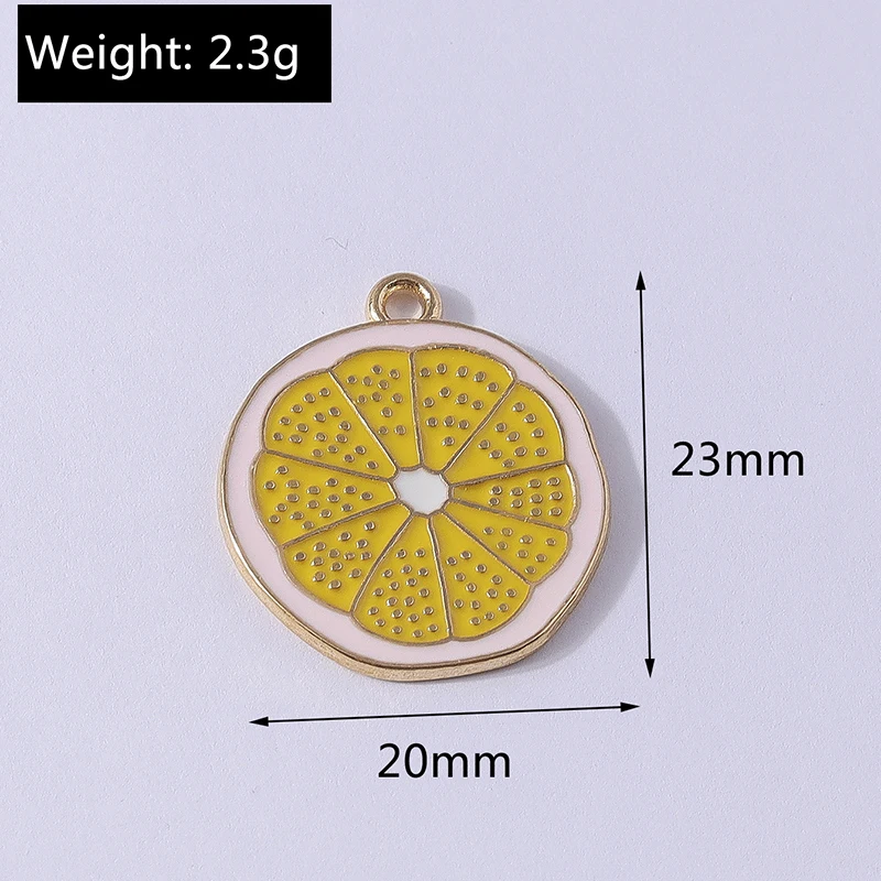 Duarte 10 Stück/Set Niedliche Lebensmittel-Anhänger aus Harz, Durian-Charms für Schmuckherstellung, Ohrringe, Halsketten, DIY-Bastelzubehör – Detail 9