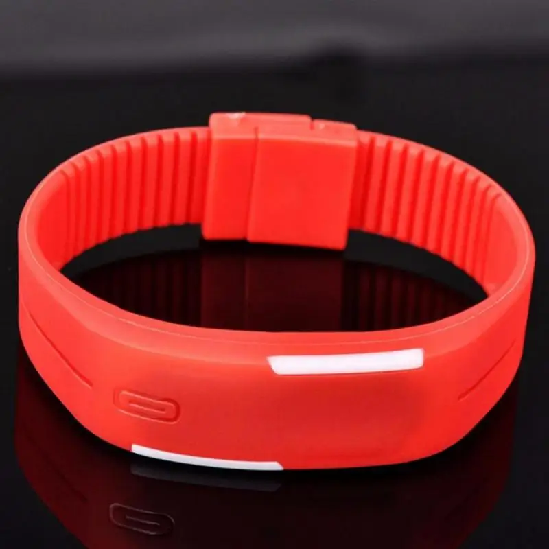 Electronic LED Digital Watch Women Men Couple Watches Fashion Student Children Candy Color Silicone Bracelet Watch Wristwatch