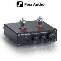 Fosi Audio Phono Preamp for Turntable Phonograph Preamplifier With Vacuum Tube Amplifier HiFi BOX X4