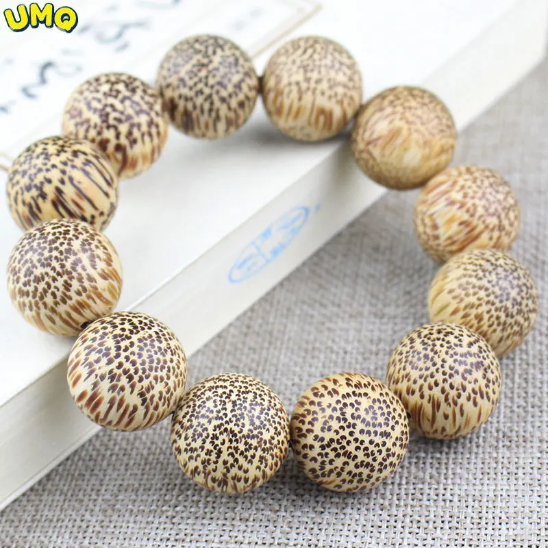 Coconut Wood Hand-string 2.0 Toys Buddha Beads Old Materials High-density Submerged Fish Seed Pattern Live Broadcast Room Amulet