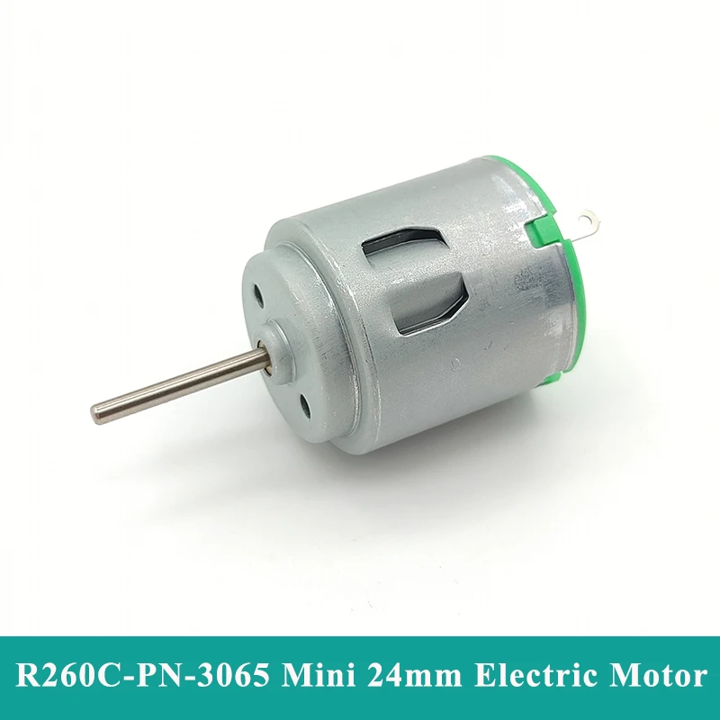 Micro R260 Motor DC 3V 3.7V 4.5V 5V 16500RPM High Speed Mini 24mm Round Electric Motor DIY Hobby Toy RC Car Boat Fan Model