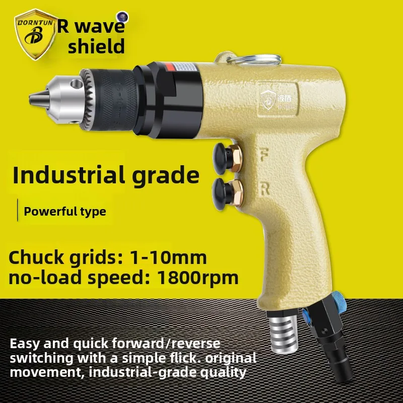 Bodun 10mm Adjustable-Speed Air Gun Drill with Forward and Reverse Rotation, Pneumatic Pistol Drill, Air Drill, Bd-1022