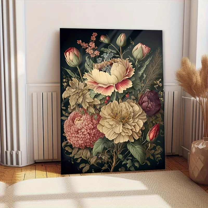 1pc Wooden Framed Canvas Poster Abstract Wall Art Gift Can Be Hung Directly, For Office, Bedroom, Kitchen, Living