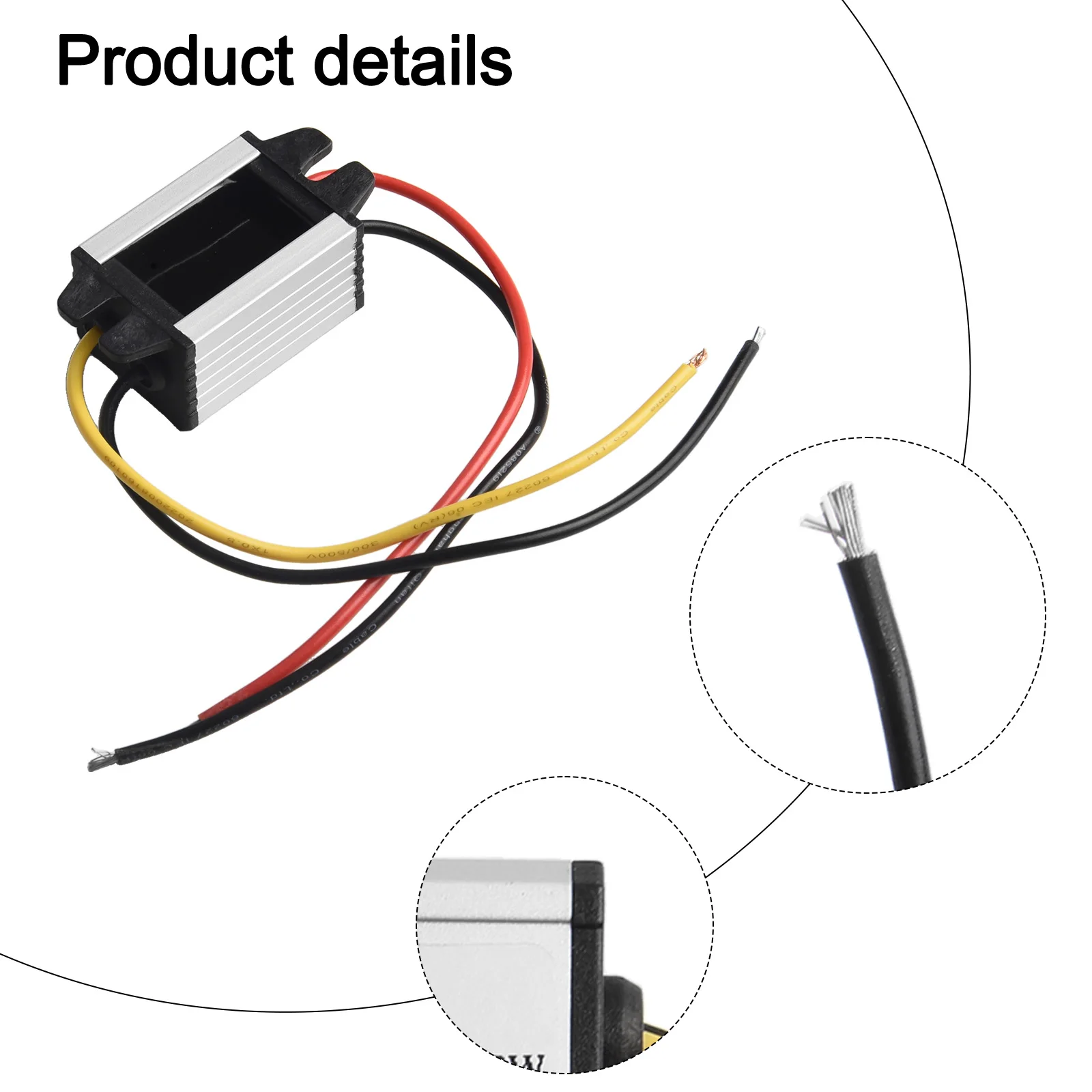 

Преобразователь постоянного тока в постоянный, понижающий регулятор постоянного тока для автомобильного использования, выходной ток 3 А, компактный и легкий, плавный, время запуска, 500 мс.