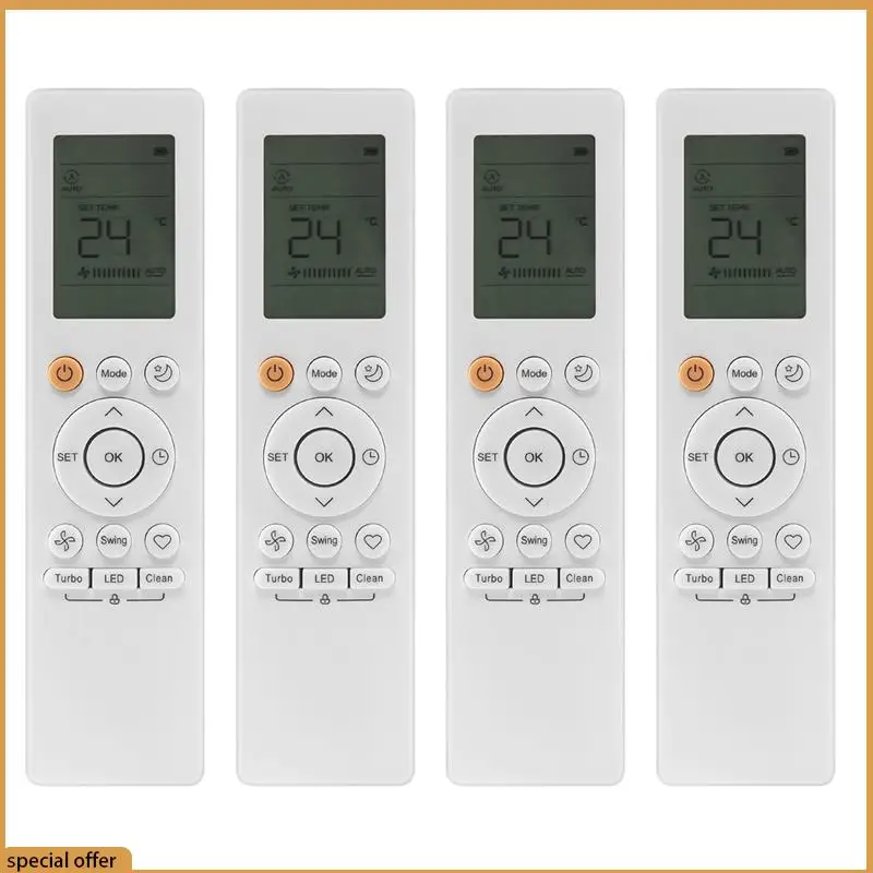A68Z 4X RG10B Infrared Remote Control For Midea English Air Conditioner RG10B/BGEFU1 AC Remote Control Air Conditioner
