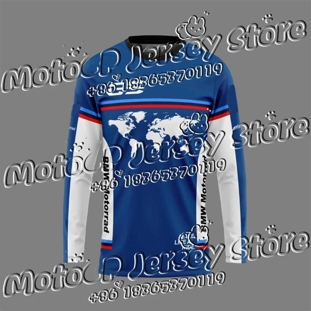 

Moto Store Новые поступления Make A Life Ride One World One Gs Джерси для верховой езды Мужская мотоциклетная футболка с длинным рукавом Джерси для мотокросса