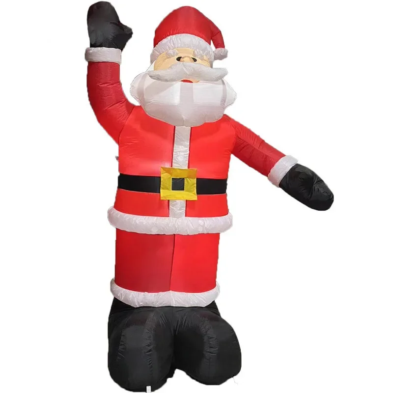 

Hot-selling cross-border courtyard decoration event venue layout props 1.5m gift package Santa Claus inflatable air mold
