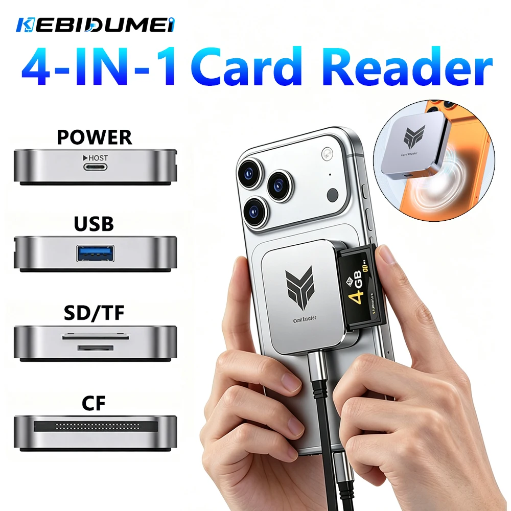 Sd Card Module - KEBIDUMEI 4 in 1 5Gbps磁気カードリーダー OTGカードリーダー