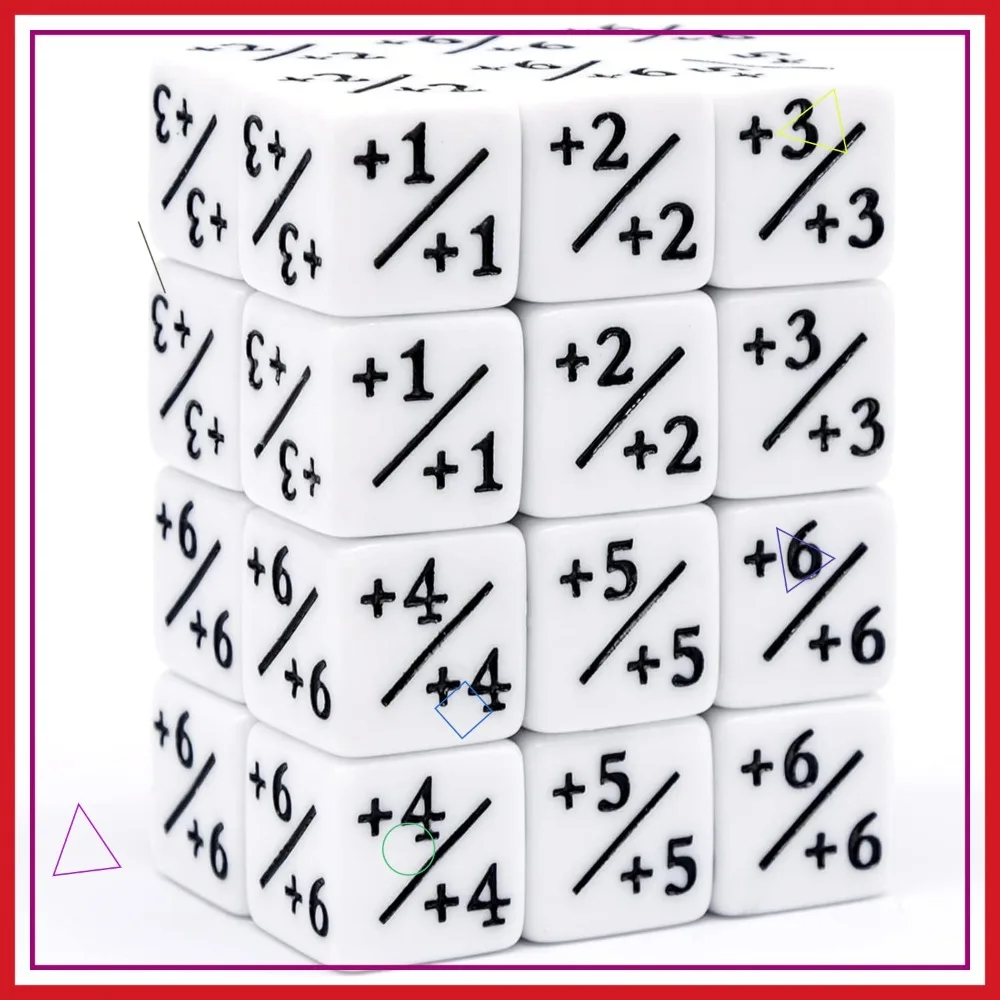 

24 Dice Counters Token D6 for MTG CCG Card Game Accessories