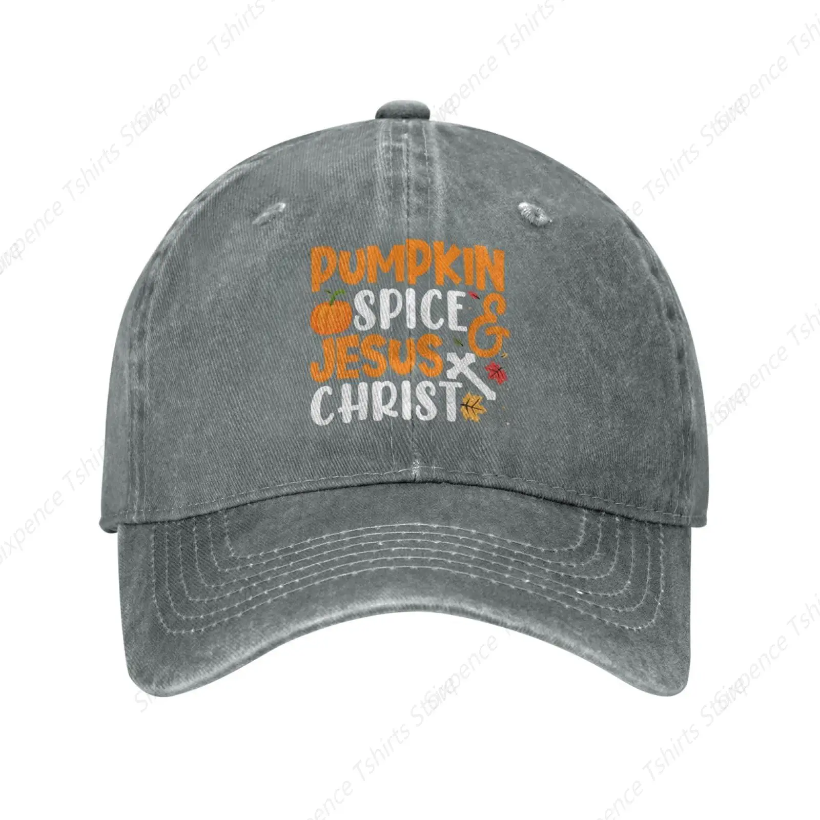 Pumpkin Spice Retro Baseball Cap for Women Men Baseball Hat Golf Dad Hats Navy Blue