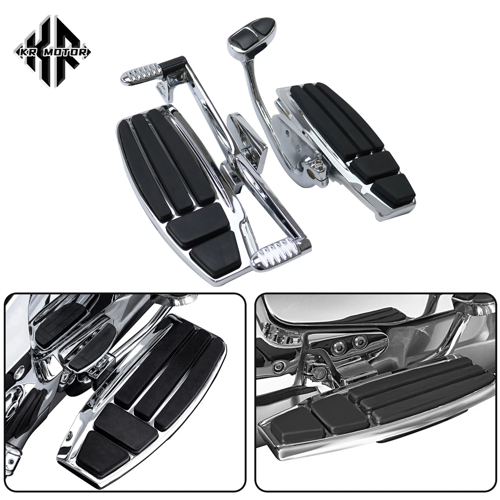 

Fits For Honda GoldWing GL1800 ABS GL1800A Valkyrie GL1800C F6B GL1800B 2001-2017 Motorcycle Driver Floorboard Foot Pedal Kit