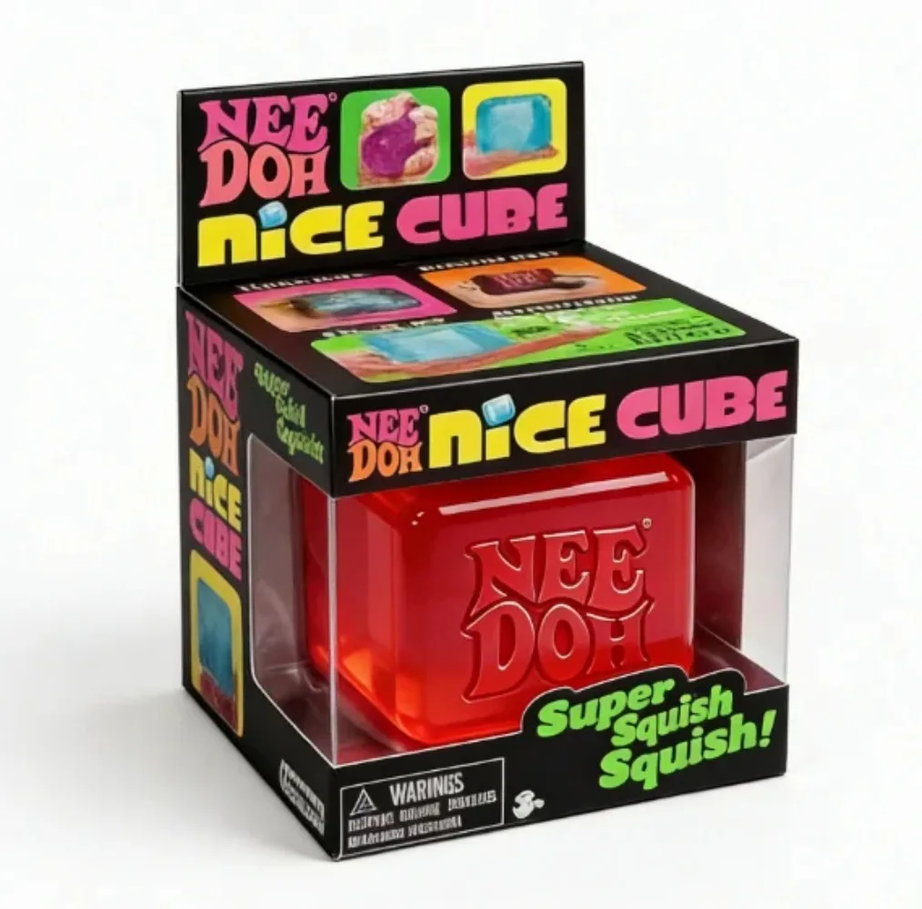 

Super popular Schylling Needoh Nice Cube sensory toy, pinch and pressure reducing cube, squeezable Fidget pressure reducing limi