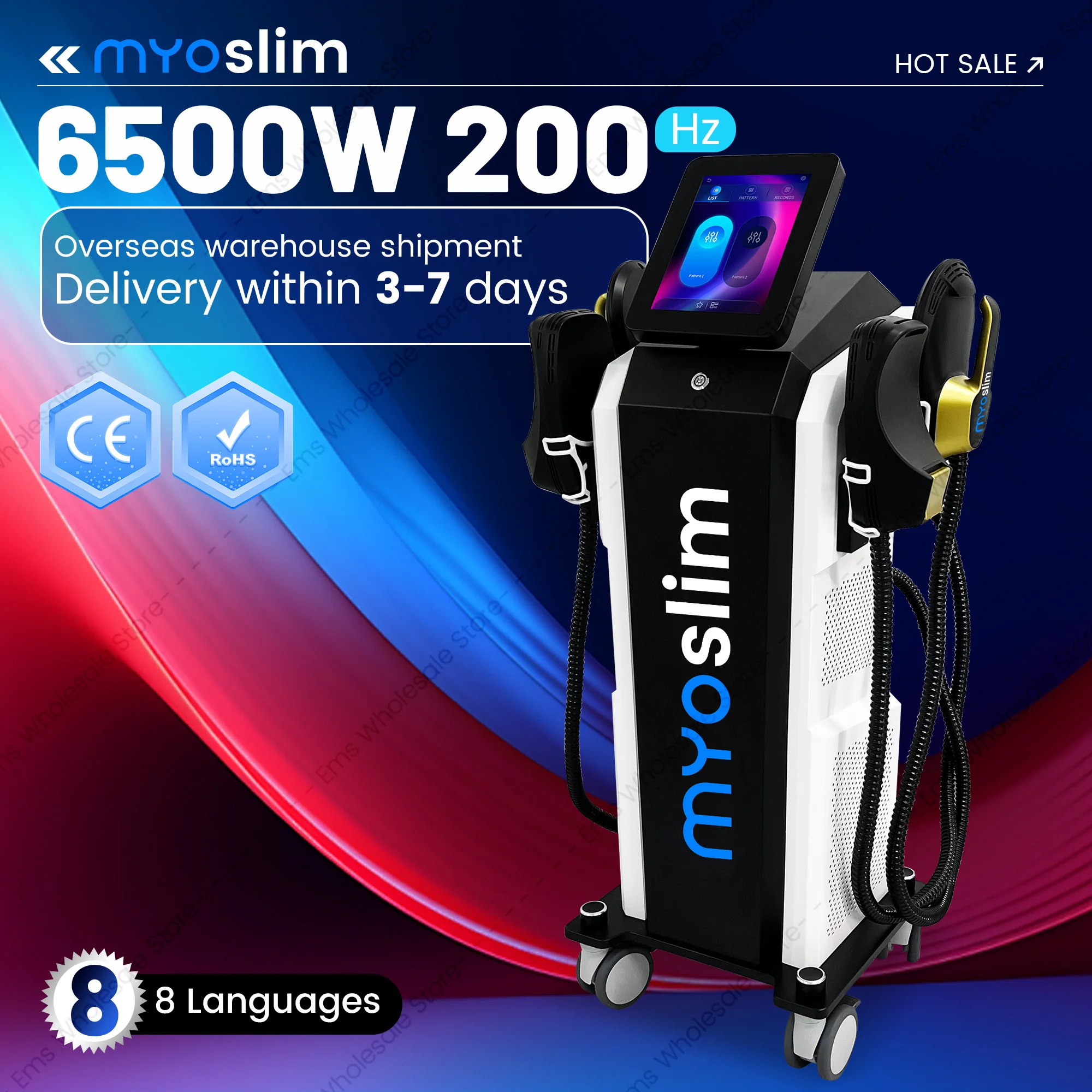 

Аппарат для коррекции фигуры Mysolim Sculpting Body RF: электромагнитная стимуляция мышц, уменьшение жира, SPA-оборудование для похудения