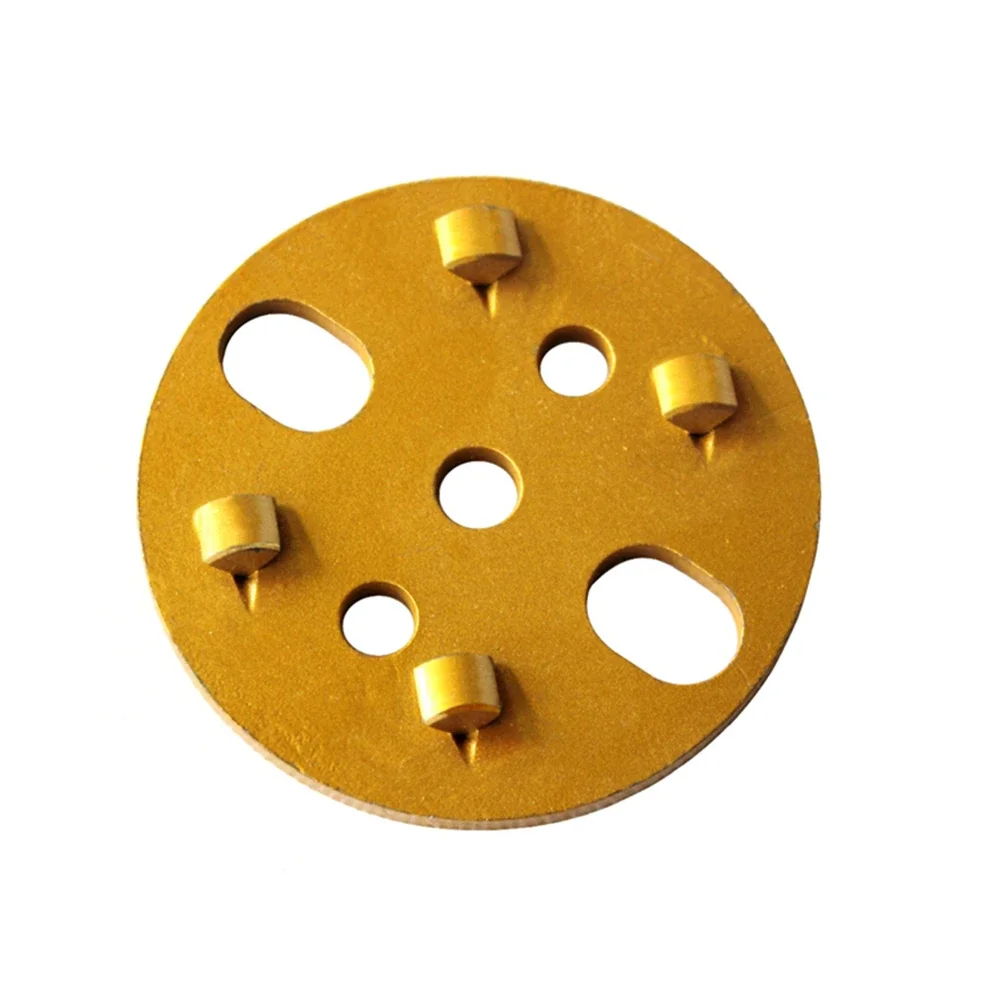 9 PCS Four Quarter PCD Metal Bond Diamond Grinding Disc - 4 Inch Concrete Floor Pad for Efficient Removal of Thick Epoxy Coating