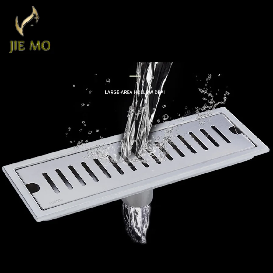 Modern 30/40/50cm SUS304 stainless steel Floor Drain Square Floor Waste Grate Sanitary