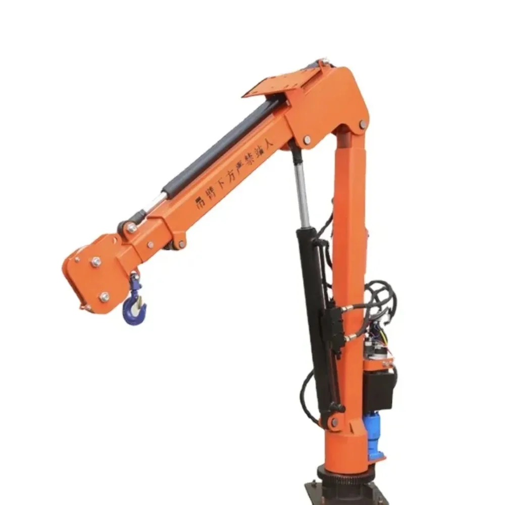 

All-electric hydraulic crane mobile telescopic wireless remote control rotary telescopic lifting 12v24v220V