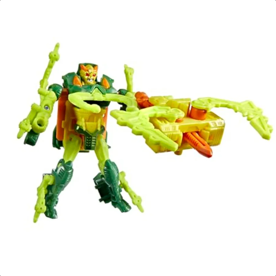 

Transformers CYBERWORLD Chop Shop Armored Cyber Changers 4Inch Action Figure Quick Change to Insect Mode Robot Toys for Boys an