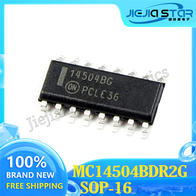 Chip Logic IC Electronics, Level Shifter,,, MC14504, 14504BG, 100% baru dan asli, SOP-16, 4-30Pcs